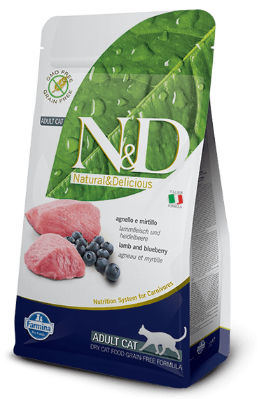 N&D Lamb & Blueberry 無穀物成貓配方 羊肉 &藍苺 10kg
