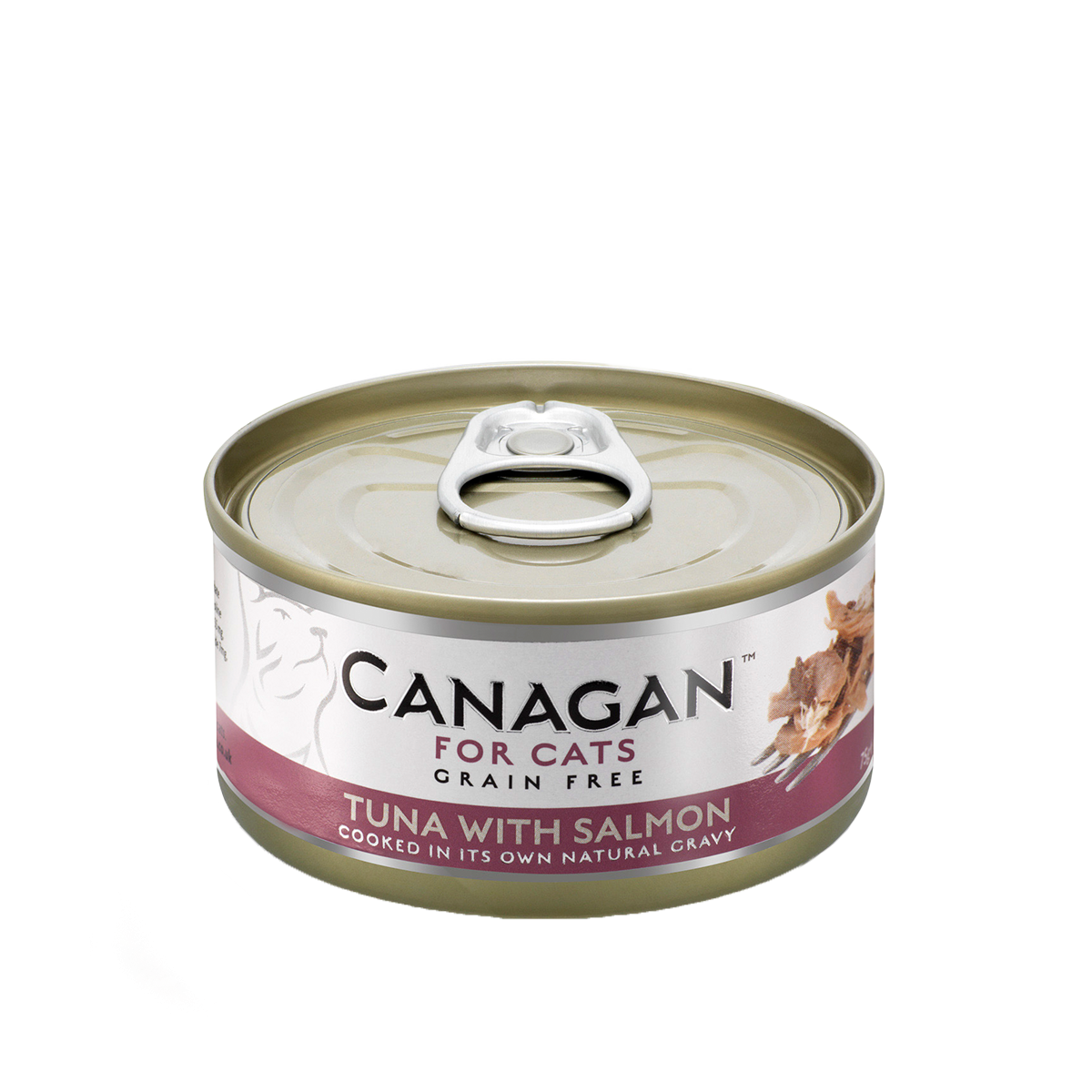 Canagan 貓用無穀物吞拿魚+三文魚配方罐頭 75g