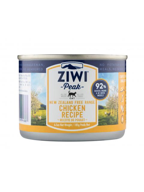 ZiwiPeak巔峰 鮮肉貓罐頭 - 放養雞肉 185g
