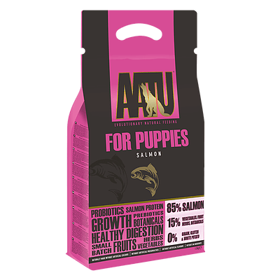 AATU 85/15/0 無穀物 幼犬三文魚低敏天然狗糧 01.5kg