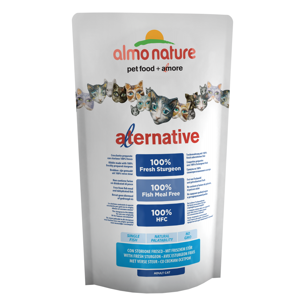 Almo Nature Alternative 成貓乾粮-新鲜鲟龙鱼 750g[7854]
