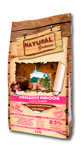 Natural Greatness NGCF002B Sensitive Indoor 頂級全天然無穀物乾糧 敏感室內配方 6kg