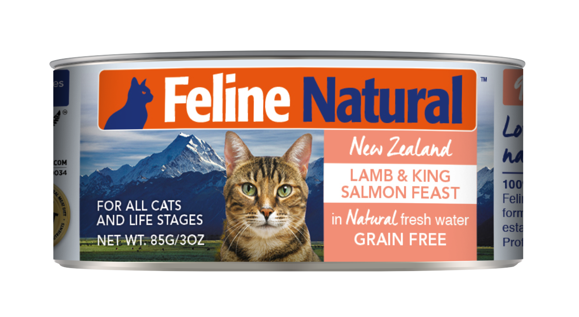 F9 FELINE NATURAL 羊肉及三文魚 主食貓罐頭 170G X 24罐優惠