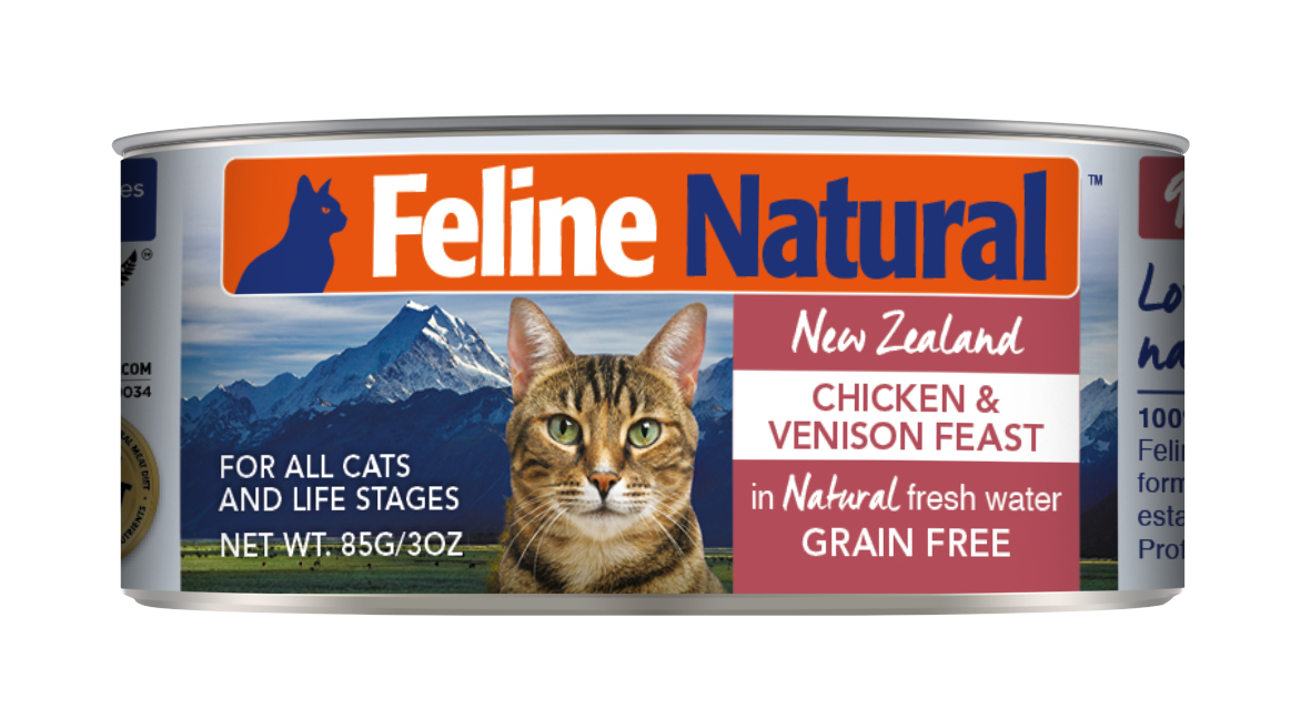F9 FELINE NATURAL 雞肉及鹿肉 主食貓罐頭 170G