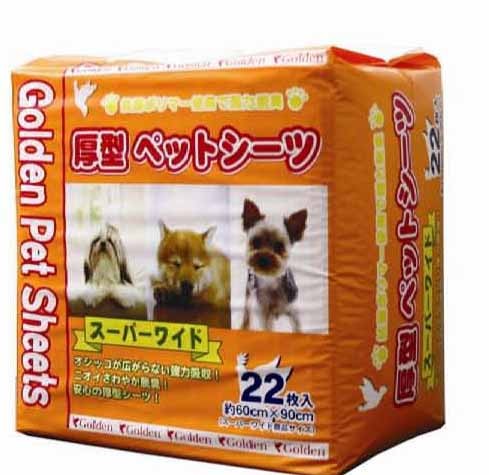 Golden 3呎 強力吸濕除臭厚型寵物尿墊 60x90 22片x 4