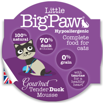 缺貨預計6月返貨Little Big Paw LBP-C85D 傳統鮮嫩鴨肉貓餐盒 85G