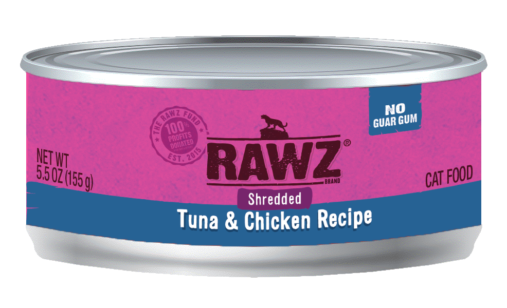 RAWZ 96% RZCTC155 吞拿魚及雞肉肉絲全貓罐頭 155g