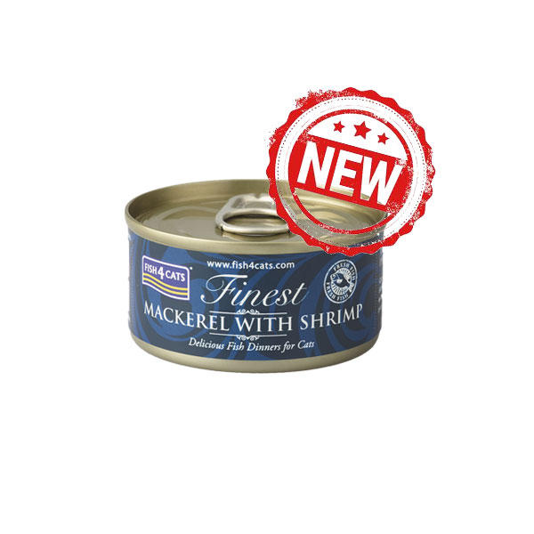 Fish4Cats CMW873 鯖魚塊及鮮蝦貓罐頭 70g