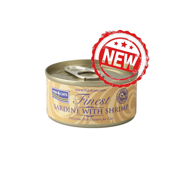 Fish4Cats CSW897 沙甸魚及鮮蝦貓罐頭 70g