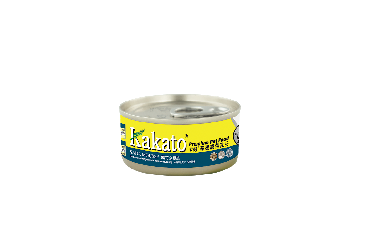 Kakato 701 鯖花魚慕絲 貓犬用罐頭 70G