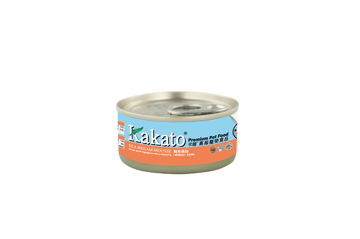 Kakato 709 鯛魚慕絲 貓犬用罐頭 70G