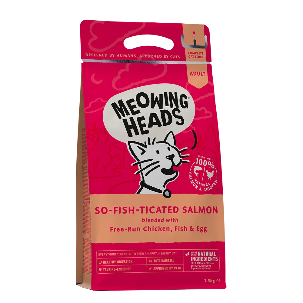 Meowing Heads [MHS15] - 全天然成貓配方 So-Fish-Ticated Salmon 1.5kg (胭紅色)
