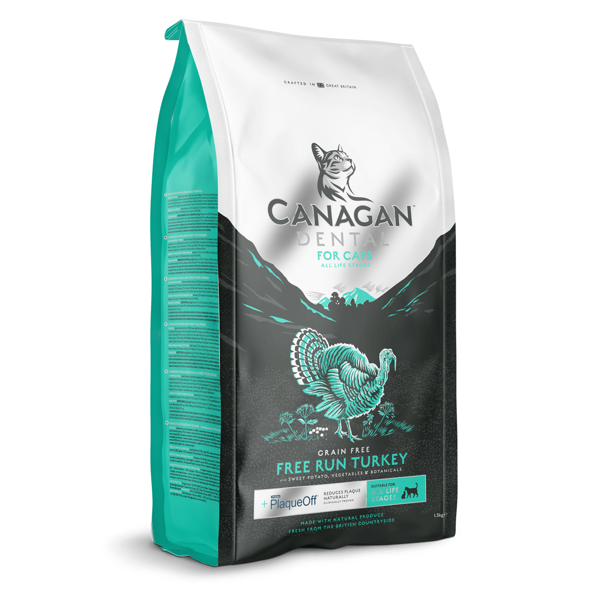 Canagan [ZD4] - DENTAL 原之選 無穀物火雞健齒 (全貓糧) 4kg