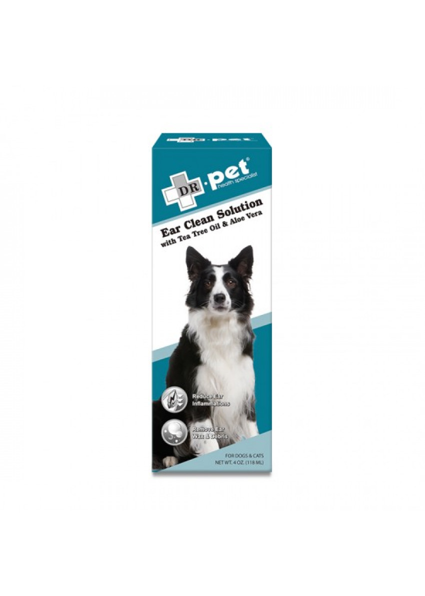 DR.pet DP0007A - 蘆薈茶樹油洗耳液(貓狗合用) 118ml